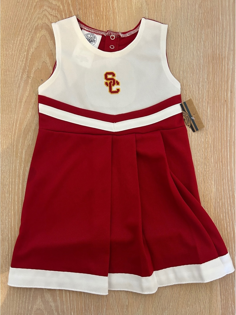 USC Trojans Baby Cheerleader Dress 12M Rivalry Threads NWT Cardinal Red NCAA